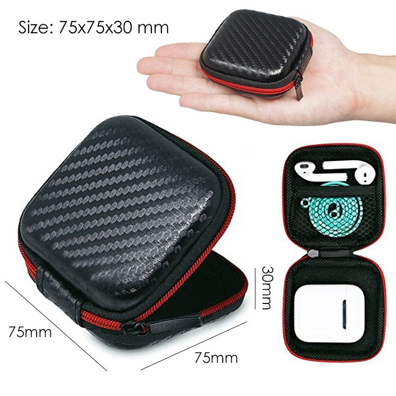 Small Oval Earphone Storage Bags