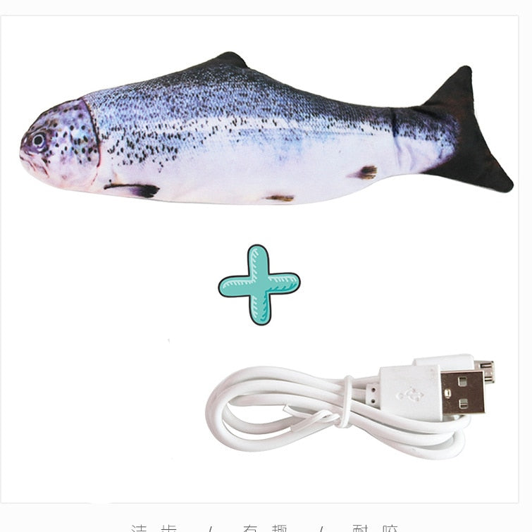 Cat USB Charger Toy Fish