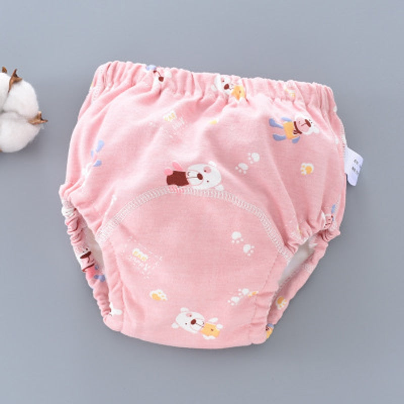 6 Layer Waterproof Reusable Cotton Baby Training Pants