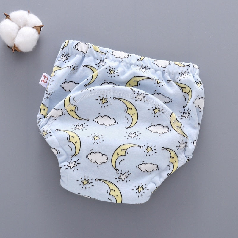 6 Layer Waterproof Reusable Cotton Baby Training Pants