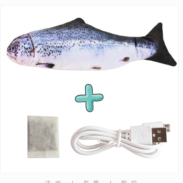 Cat USB Charger Toy Fish