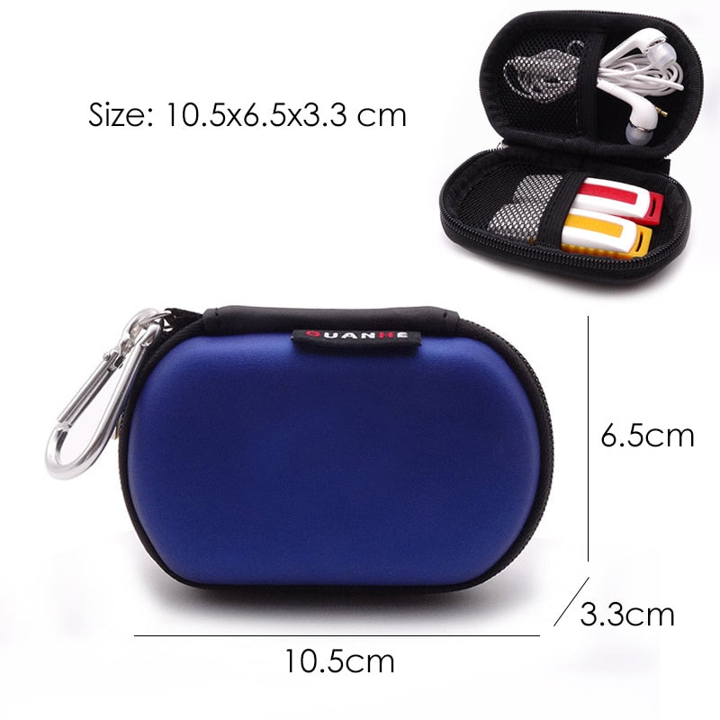 Small Oval Earphone Storage Bags