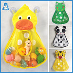 Baby Bath Toys Cute Duck Frog Mesh Net Toy