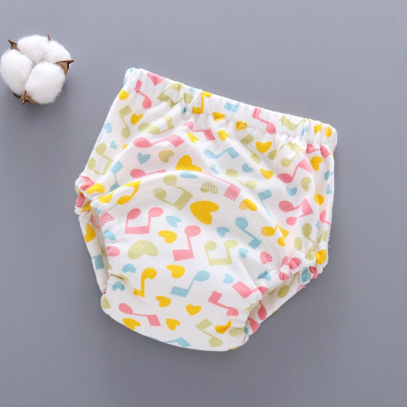 6 Layer Waterproof Reusable Cotton Baby Training Pants