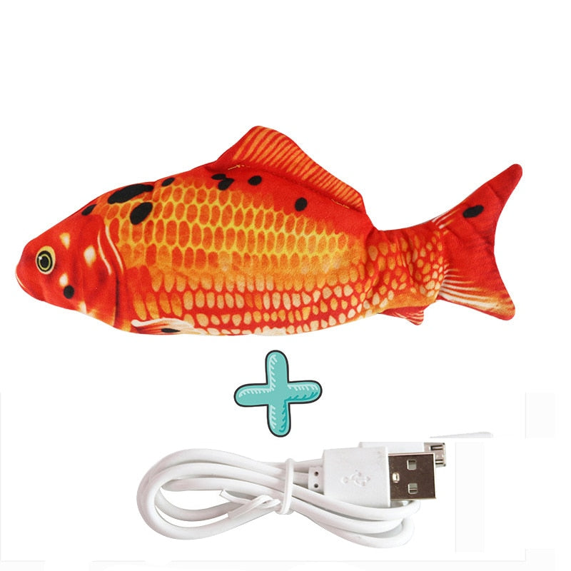 Cat USB Charger Toy Fish