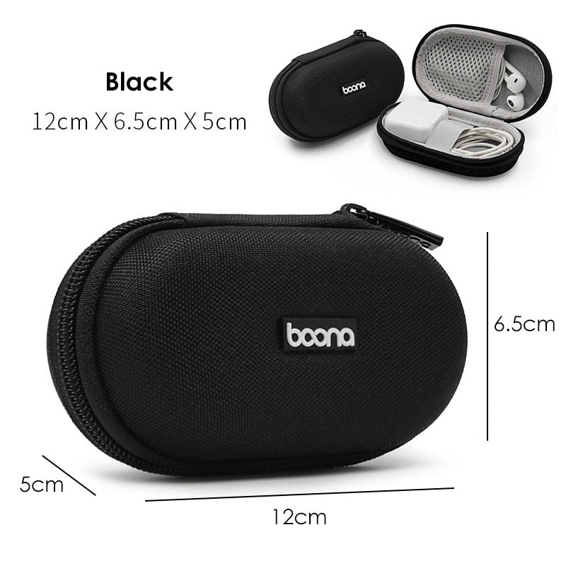 Small Oval Earphone Storage Bags