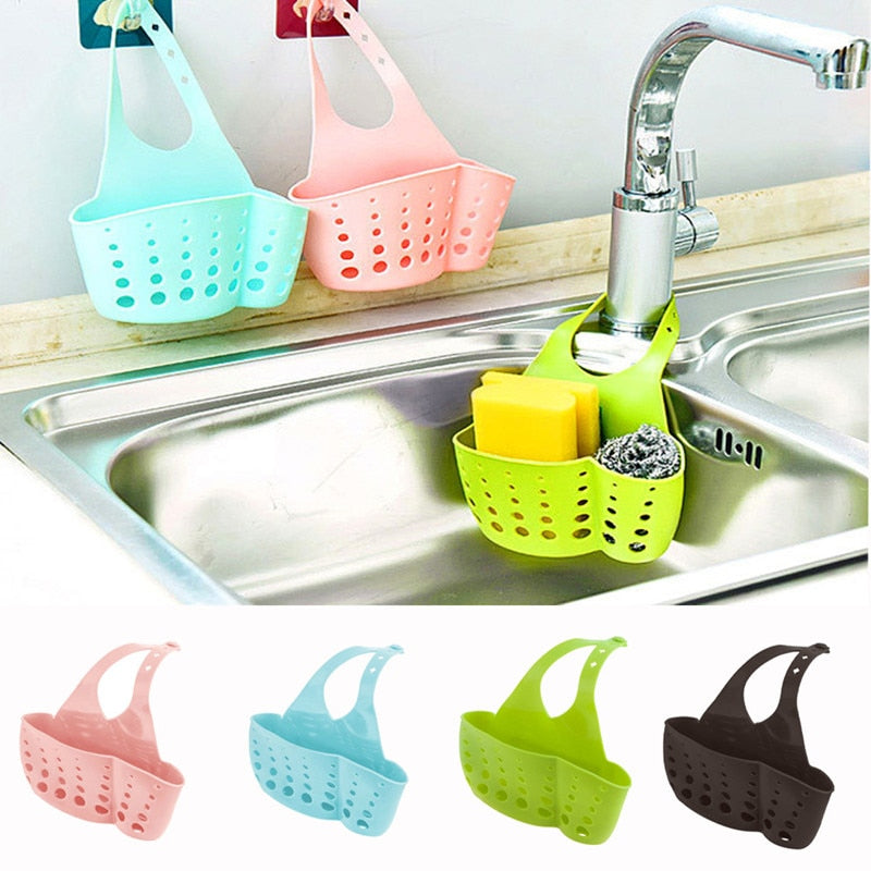 Sink Shelf Soap Sponge Holder Clip