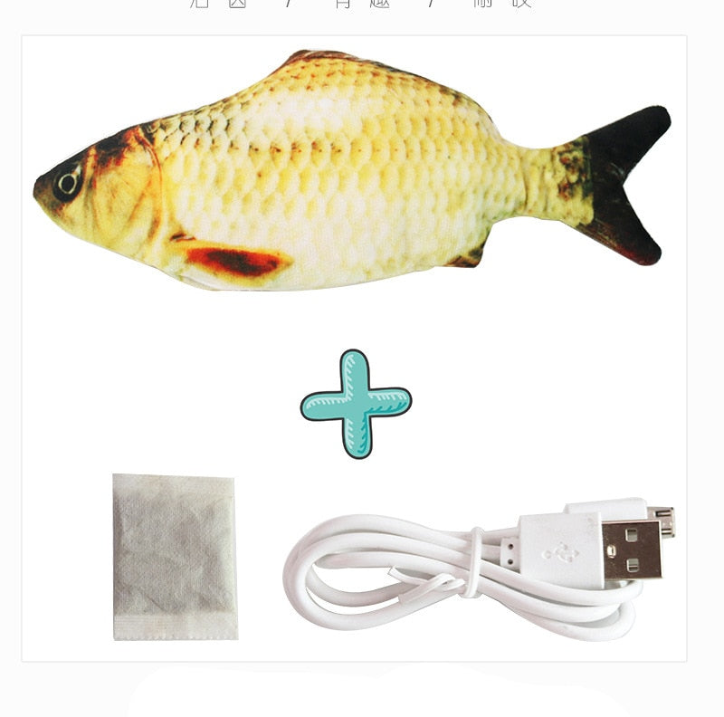 Cat USB Charger Toy Fish