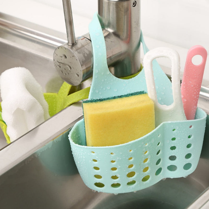 Sink Shelf Soap Sponge Holder Clip