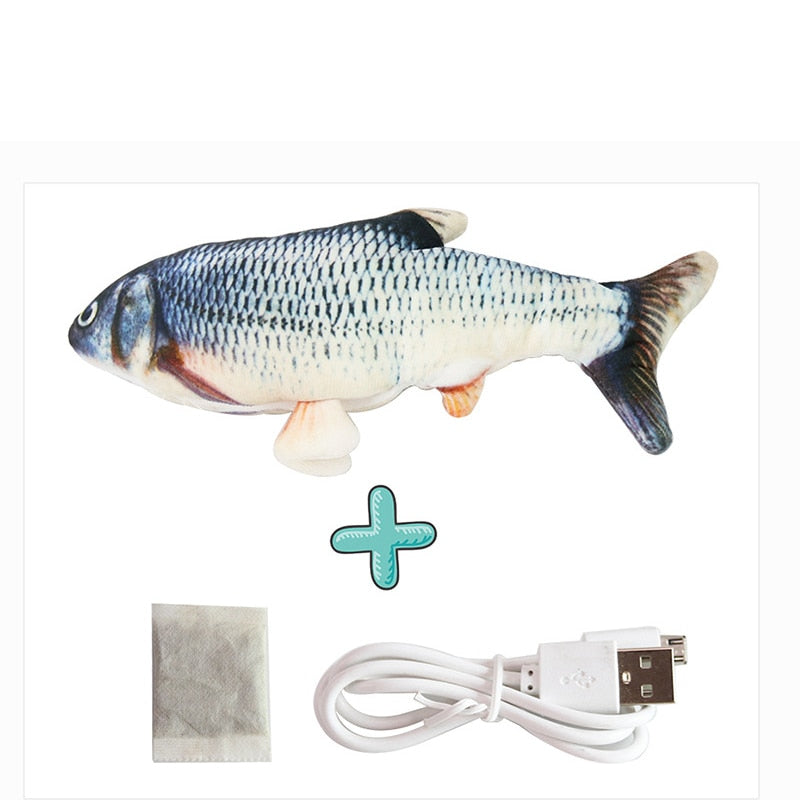 Cat USB Charger Toy Fish