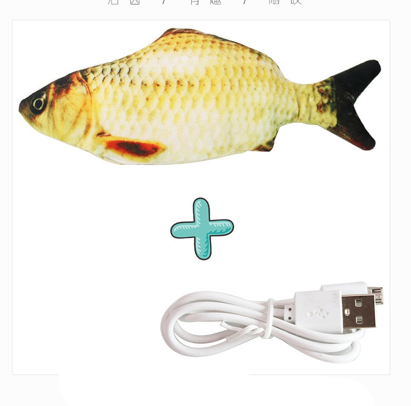 Cat USB Charger Toy Fish