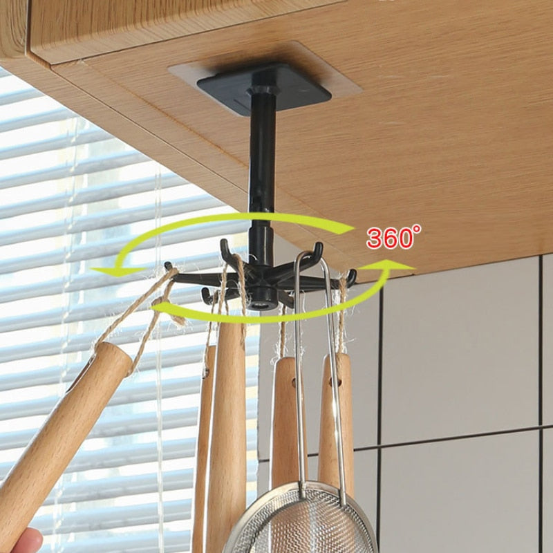 1/2PCS 360 Degrees Rotated Kitchen Hooks