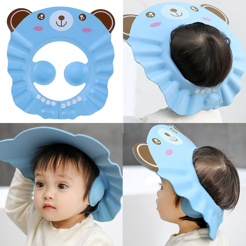 Baby Shower Soft Cap Adjustable Hair Wash Hat