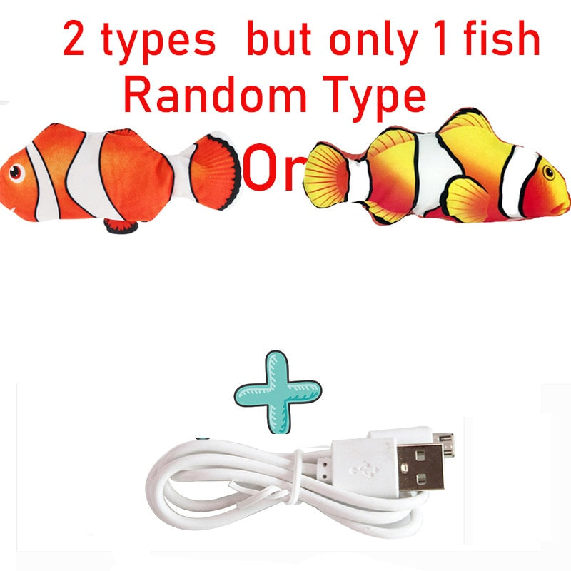 Cat USB Charger Toy Fish