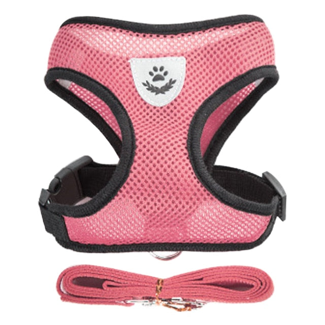 Cat Dog Harness Adjustable Vest Walking Lead Leash