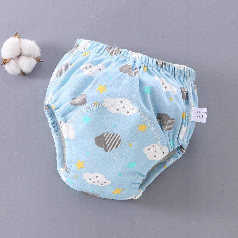 6 Layer Waterproof Reusable Cotton Baby Training Pants