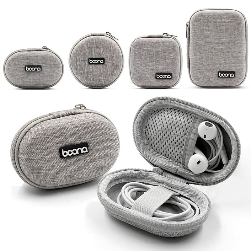 Small Oval Earphone Storage Bags