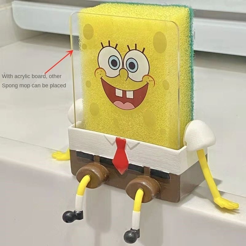 Kitchen Storage Cartoon Sponges Holder