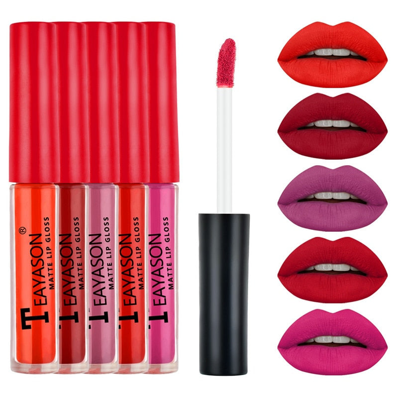 5Pcs Waterproof Lipstick Sexy Vampire Lip Stick