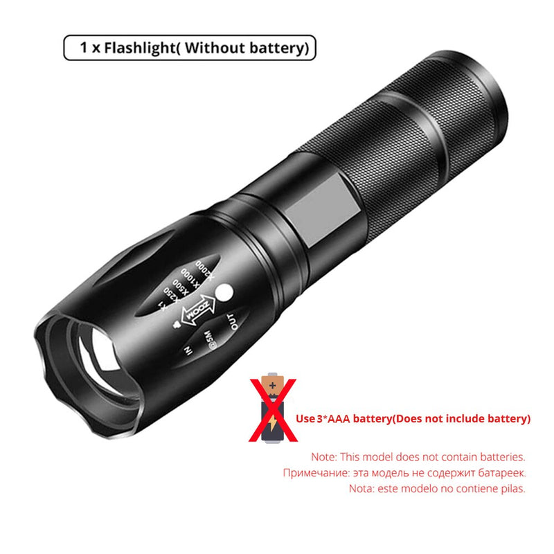 USB Rechargeable LED Flashlight Powerful lamp