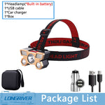 Rechargeable Portable 5 LED Headlight Strong Light