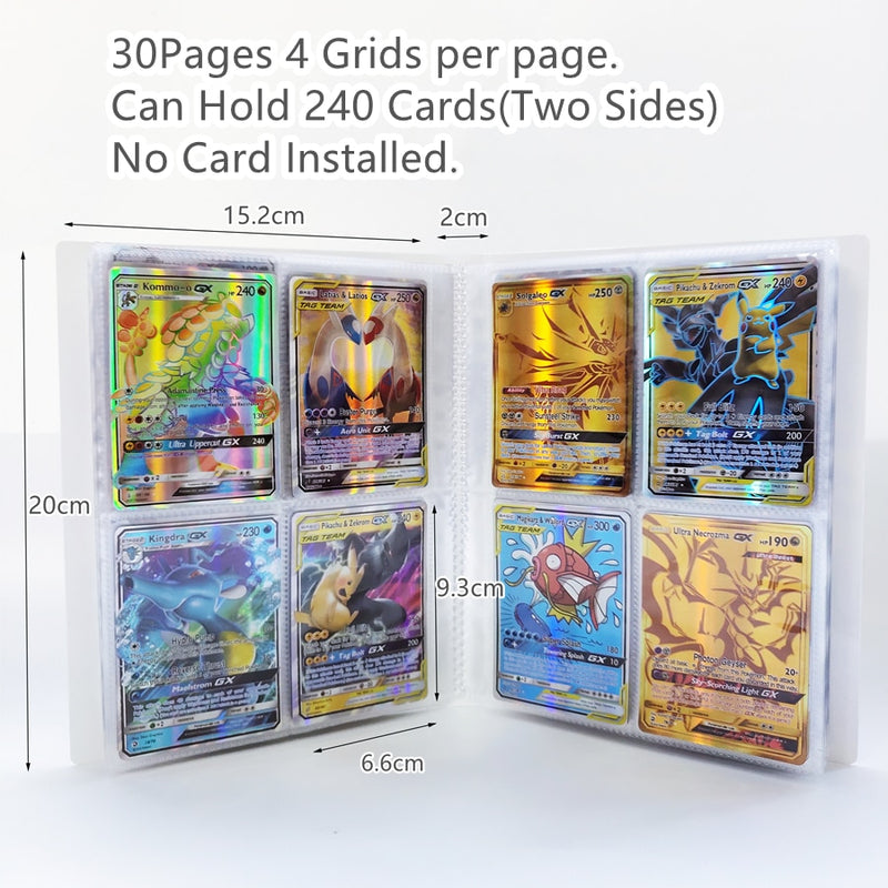 240Pcs Pokemon Cards Album Book Games