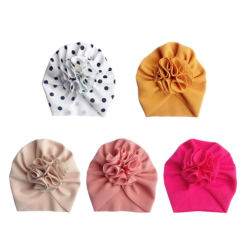 Cute Flower Baby Hat Toddler Turban Infant Head wraps