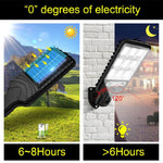 LED Solar Street Light 3 Mode PIR Motion Sensor Induction Wall Lamp