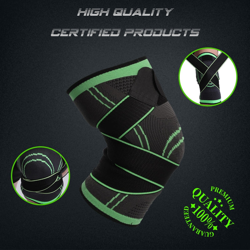 WorthWhile 1PC Sports Kneepad Men Pressurized Elastic Knee Pads