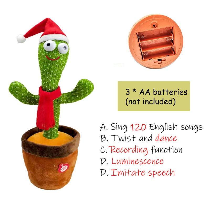 Birthday Present Dancing Cactus Electron Plush Toy