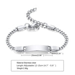 Custom Personalized Name Baby ID Bracelet