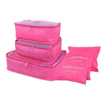 8/6/1 pieces Set Travel Organizer Storage Bags