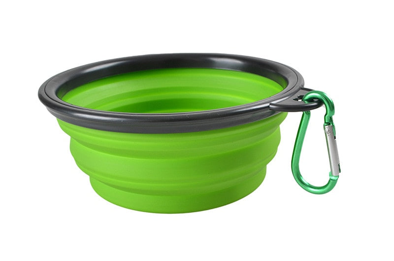 1000ml Large Collapsible Dog Pet Folding Silicone Bowl