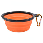 1000ml Large Collapsible Dog Pet Folding Silicone Bowl