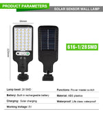 LED Solar Street Light 3 Mode PIR Motion Sensor Induction Wall Lamp