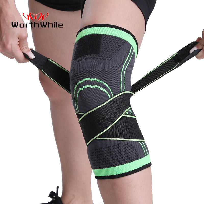 WorthWhile 1PC Sports Kneepad Men Pressurized Elastic Knee Pads